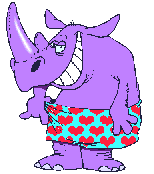 Gif animé rhinocéros en calçon